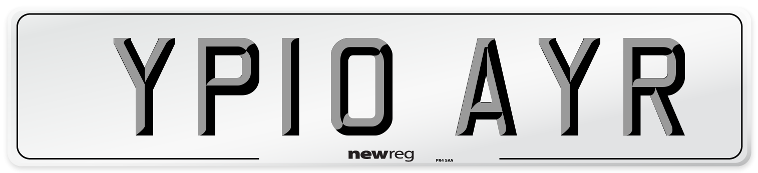 YP10 AYR Number Plate from New Reg